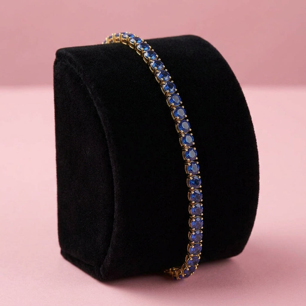 Elegant Tennis Bracelet Glden